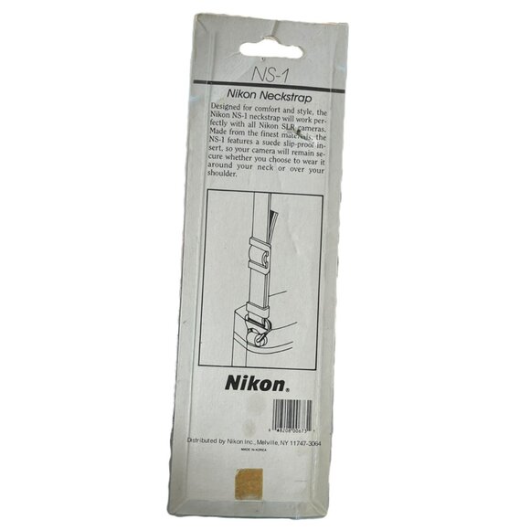 Vintage Nikon NS-1 Neck Strap/Over The Shoulder For Nikon SLR Cameras Packaged - Picture 2 of 4